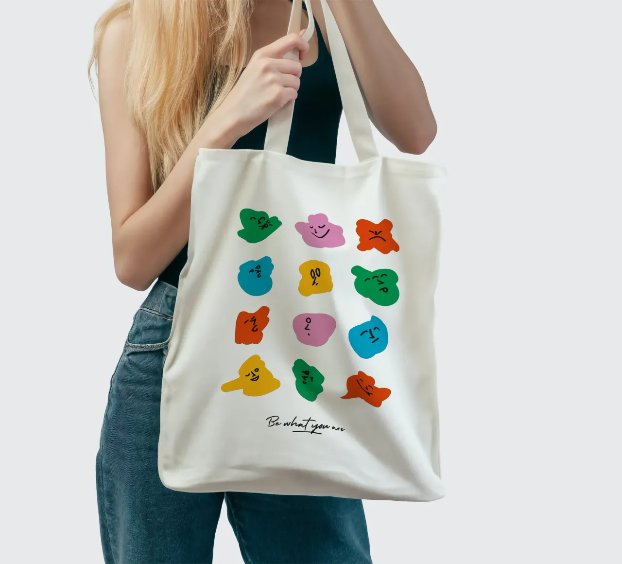 Be what you are borsa in juta da Tamsen Design