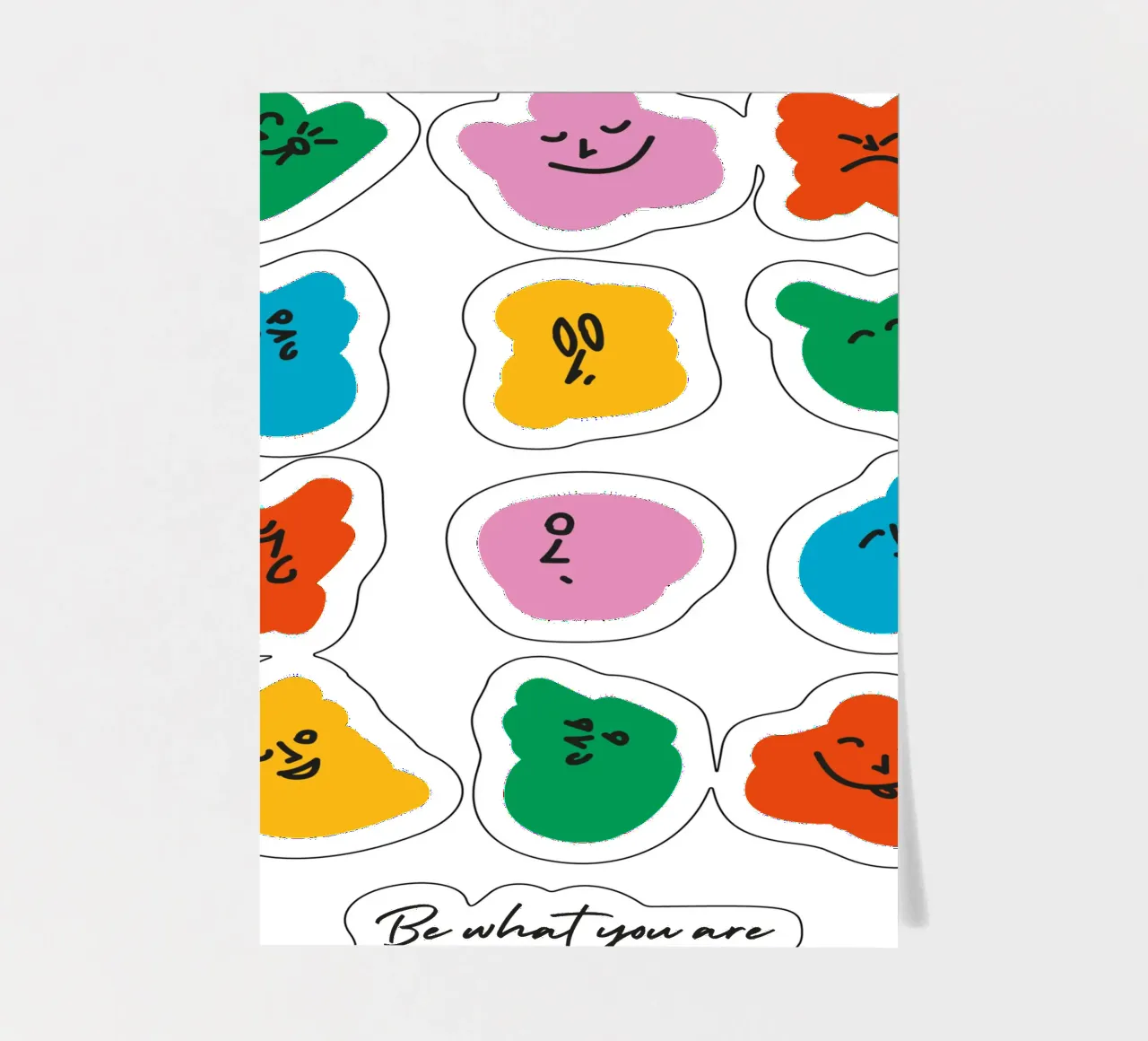 Be what you are stickervel van Tamsen Design