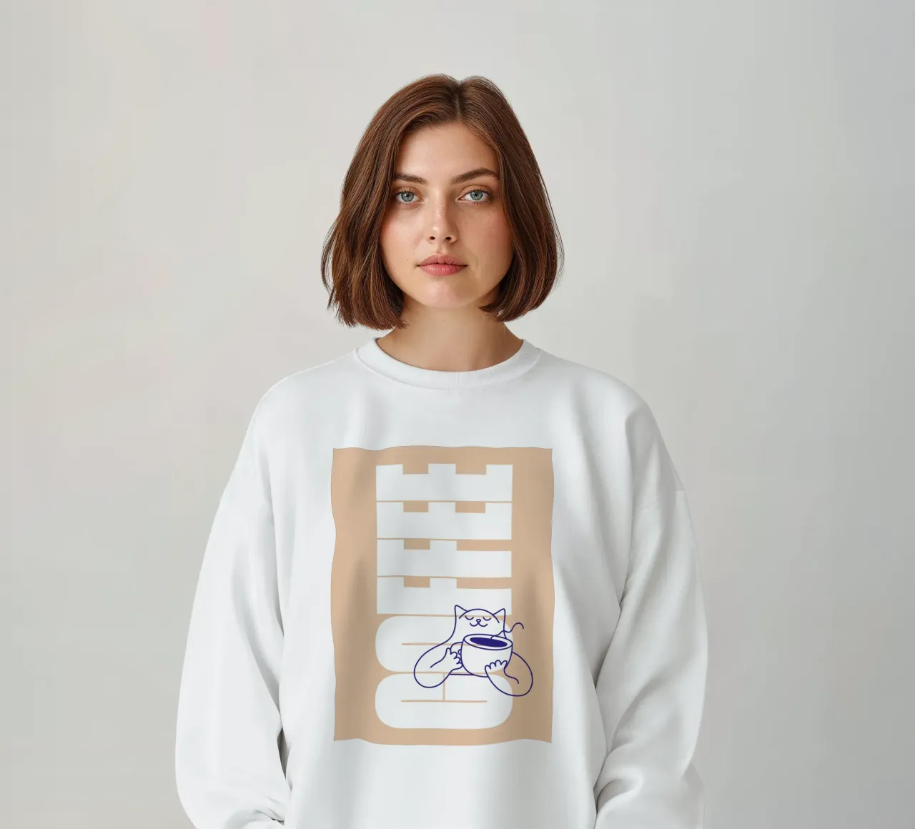 Coffee Please felpa da Tamsen Design