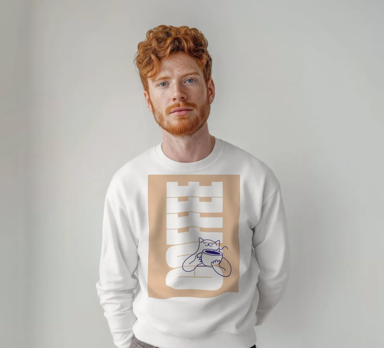 Coffee Please felpa da Tamsen Design
