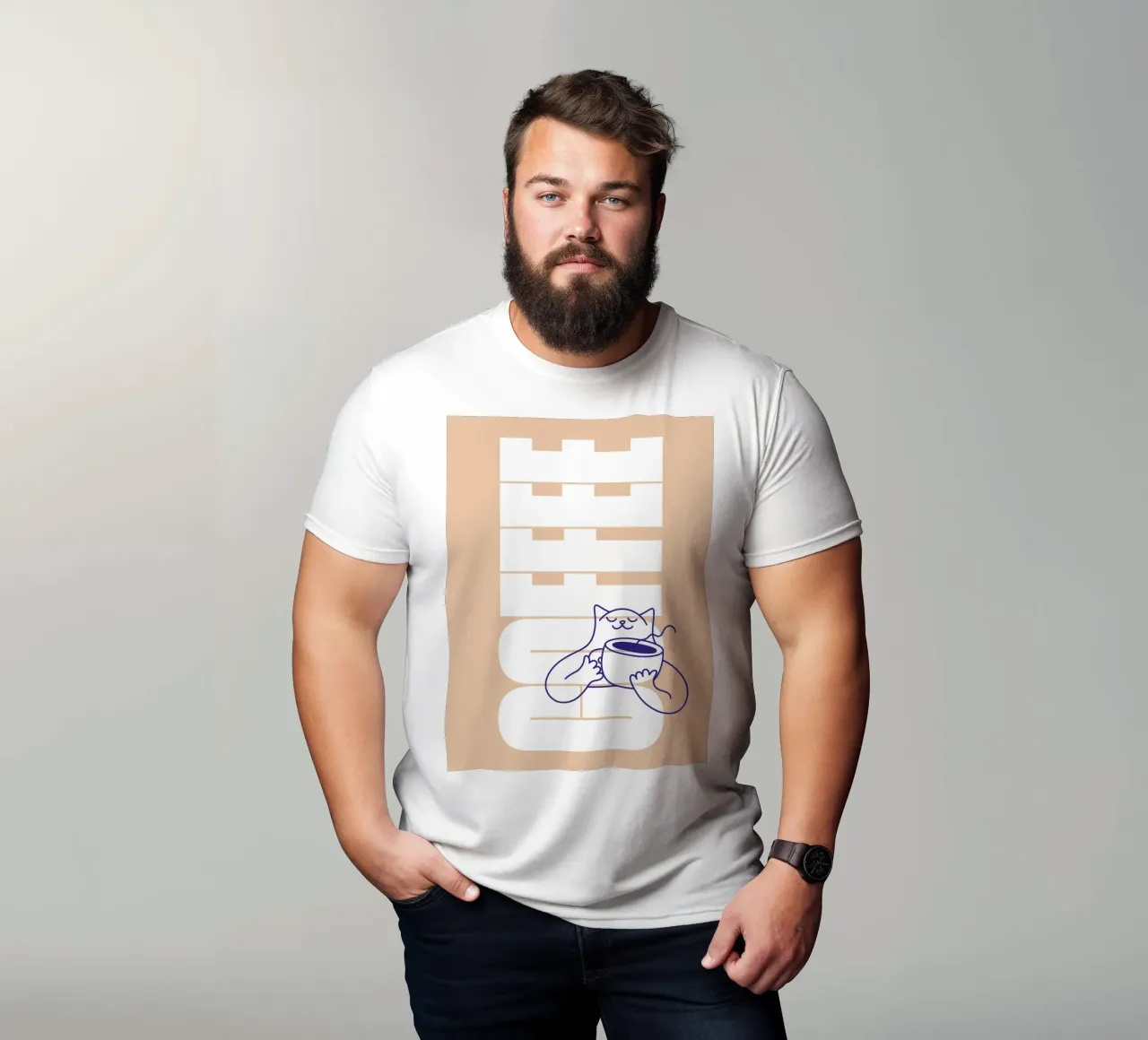 Coffee Please t-shirt da Tamsen Design