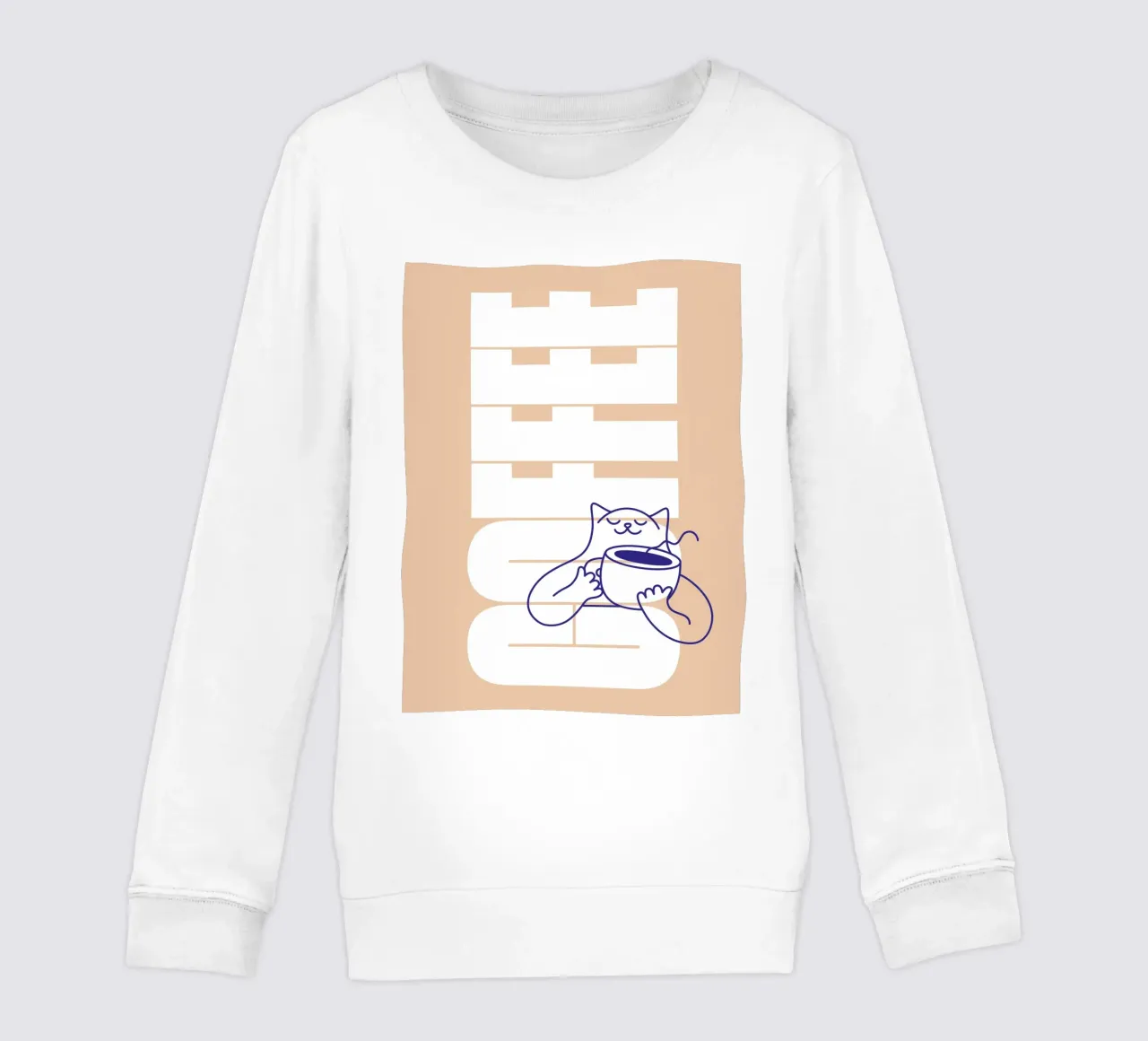 Coffee Please felpa bambino da Tamsen Design