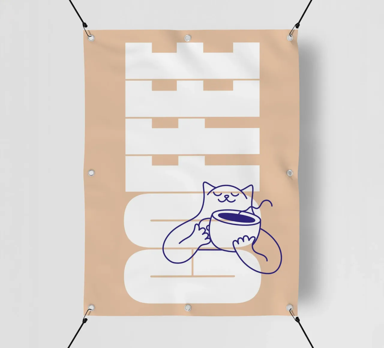 Coffee Please telo in pvc da Tamsen Design