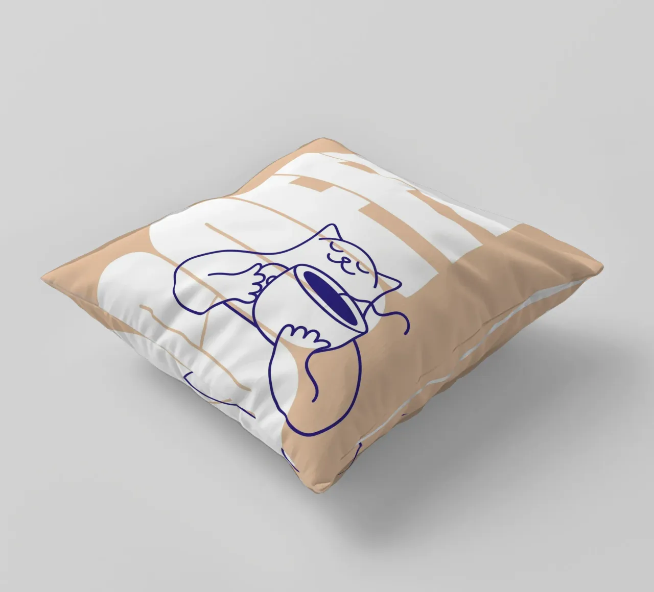 Coffee Please cuscino da Tamsen Design