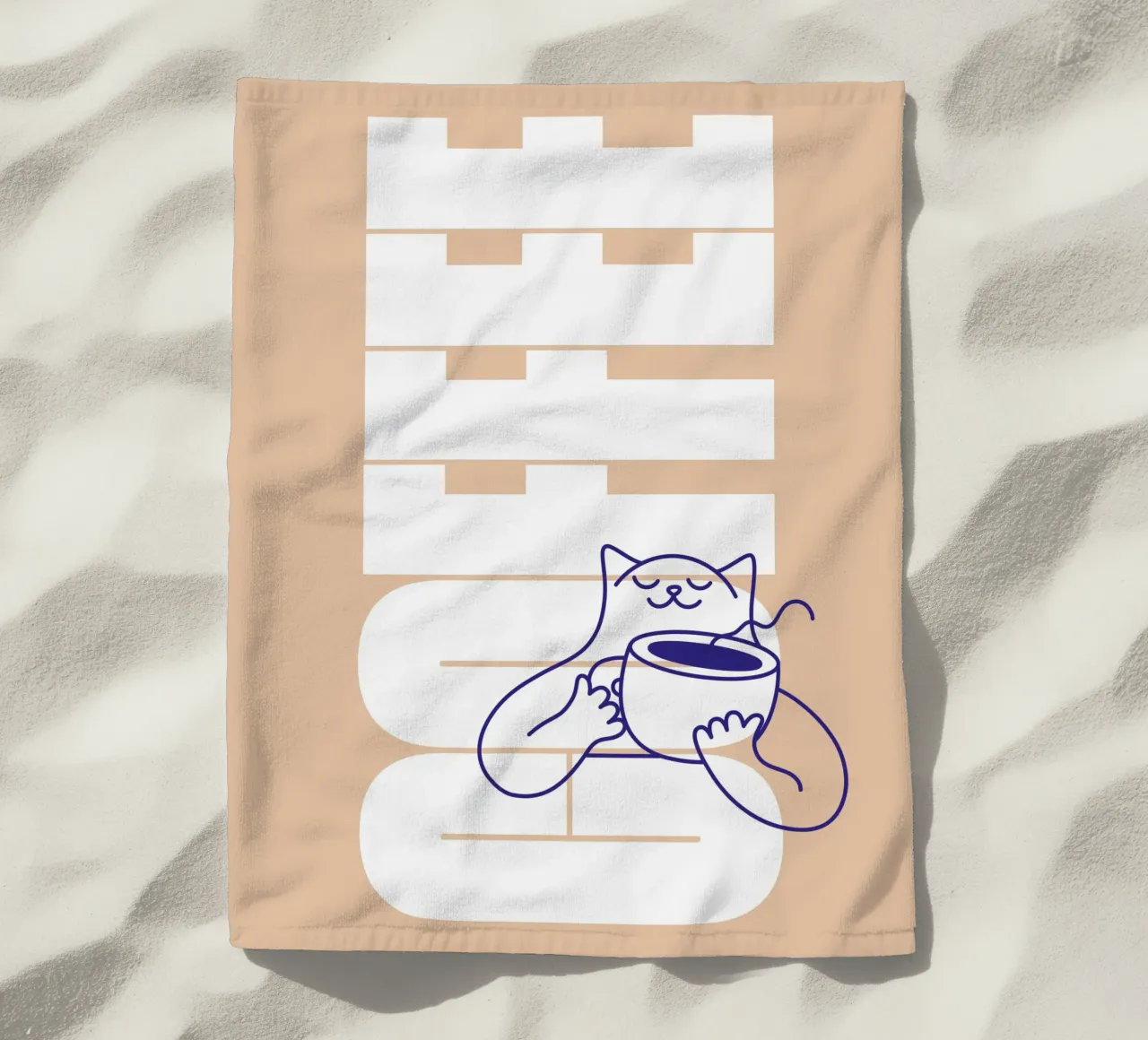 Coffee Please telo mare da Tamsen Design