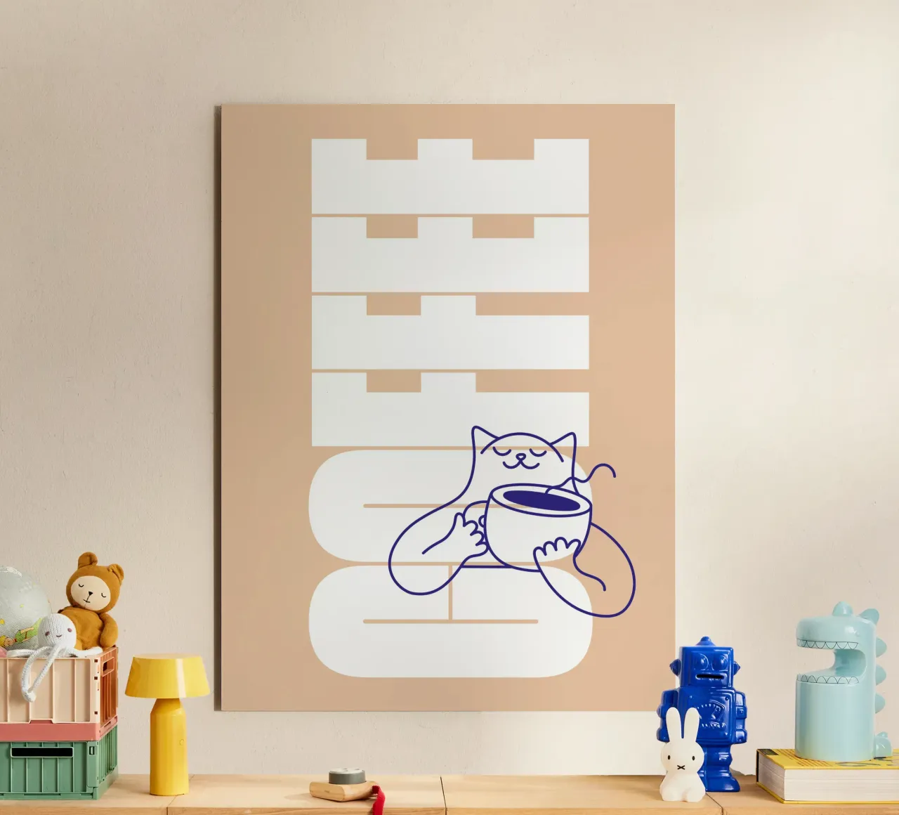 Coffee Please alluminio dibond da Tamsen Design