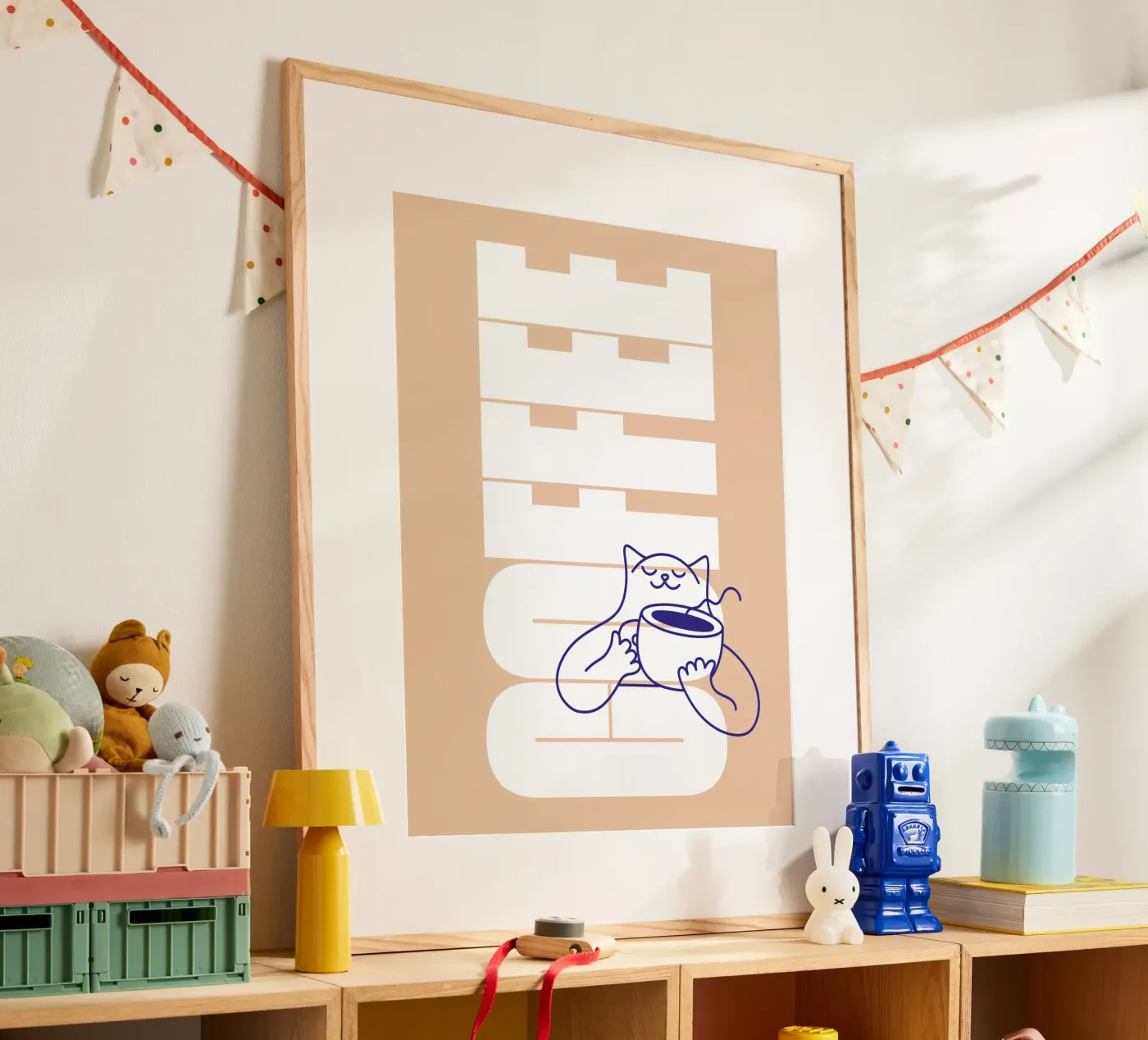 Coffee Please poster by Tamsen Design