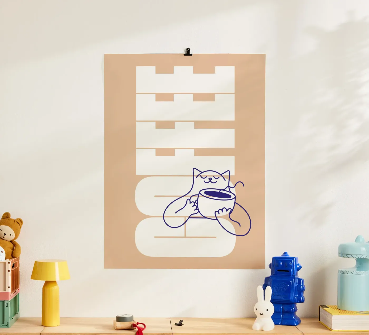 Coffee Please poster by Tamsen Design