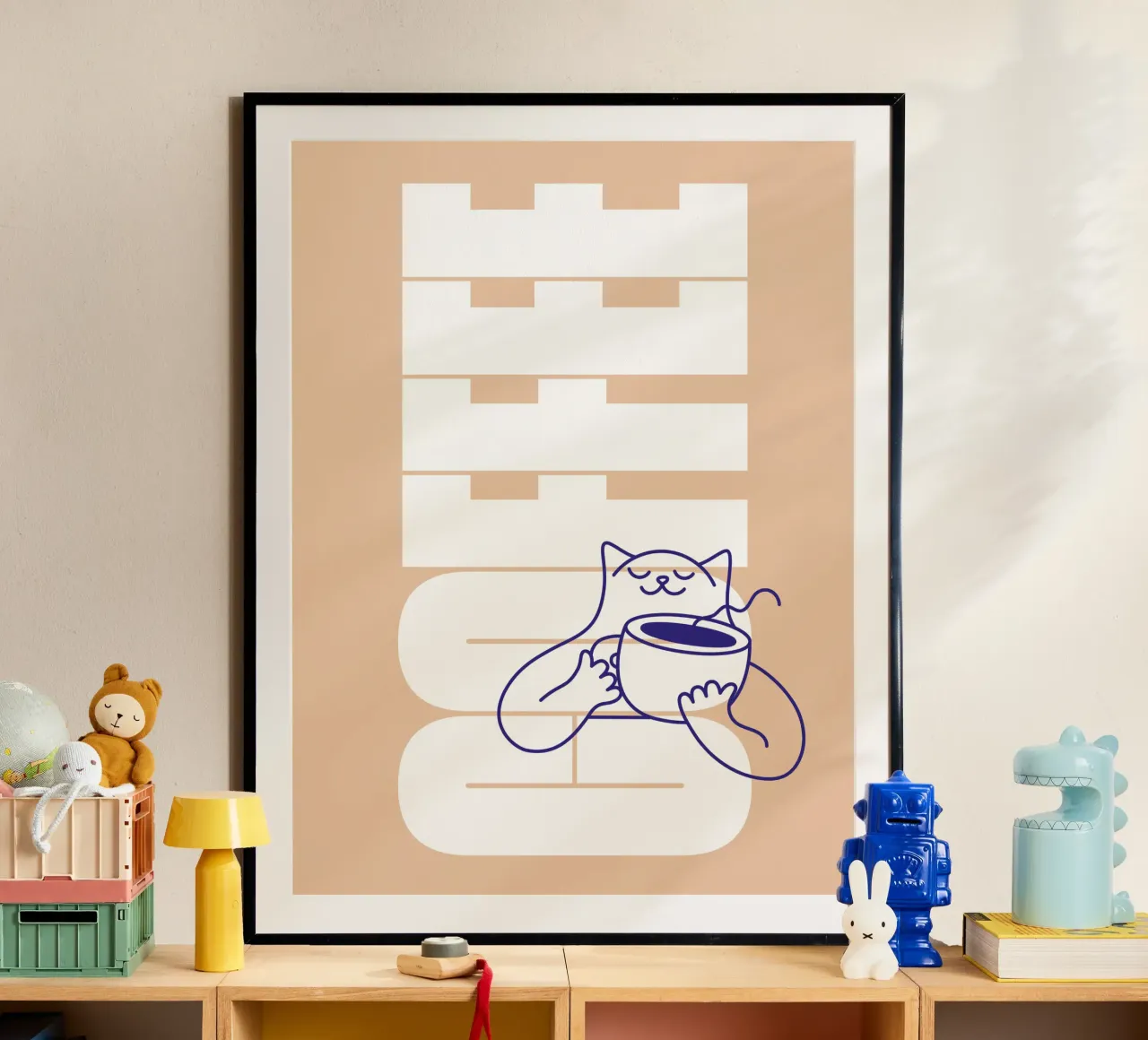 Coffee Please poster van Tamsen Design
