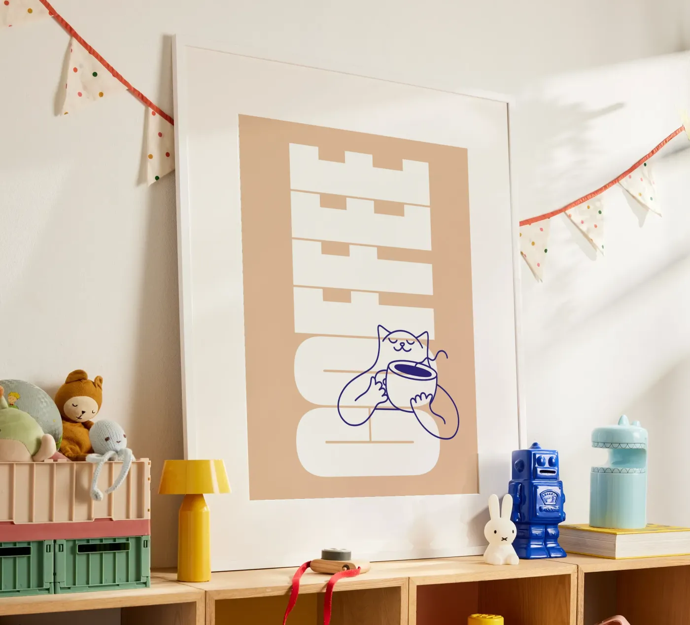 Coffee Please poster by Tamsen Design