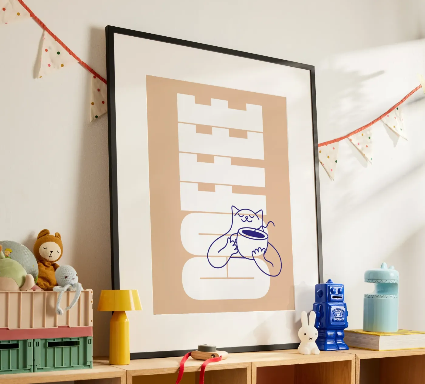 Coffee Please poster by Tamsen Design