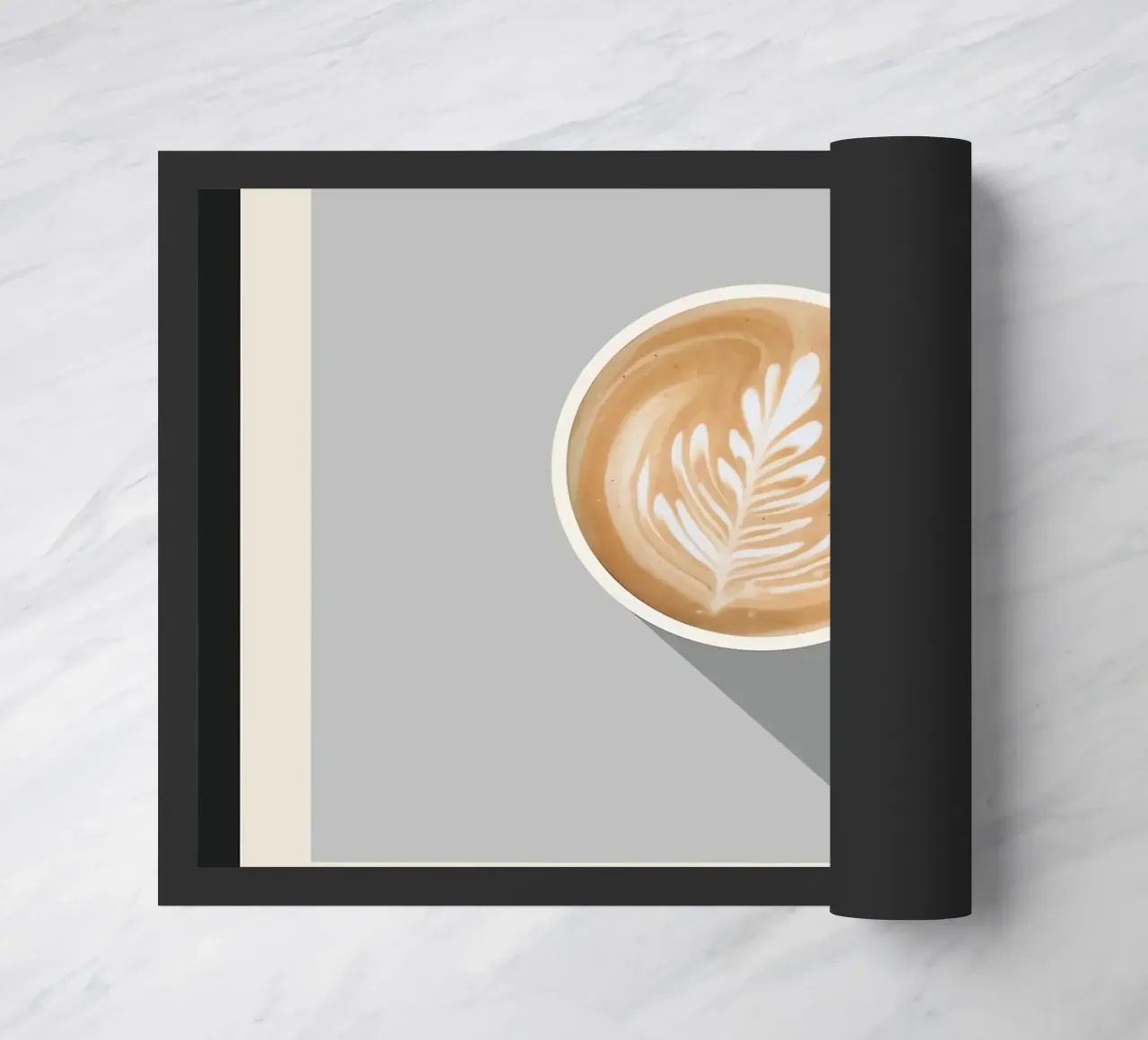 Poster sul caffè Flat White zerbino da stewar