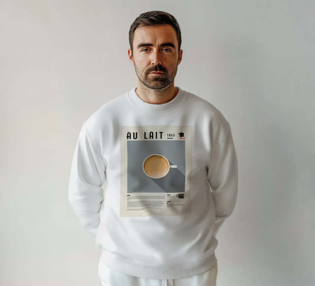 Poster sul caffè francese Cafe Au Lait felpa da stewar
