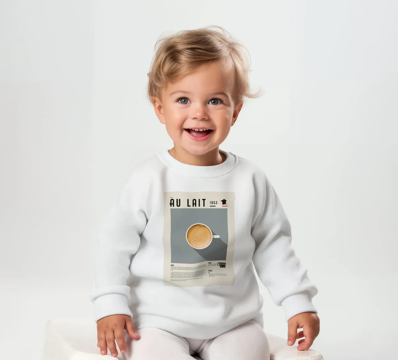 Poster sul caffè francese Cafe Au Lait felpa neonato da stewar