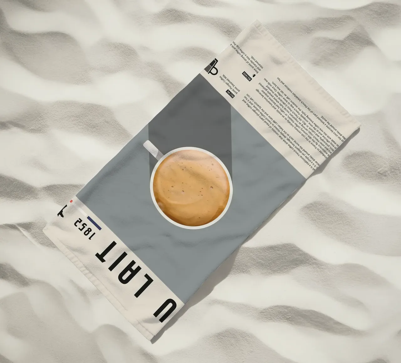 Poster sul caffè francese Cafe Au Lait telo mare da stewar