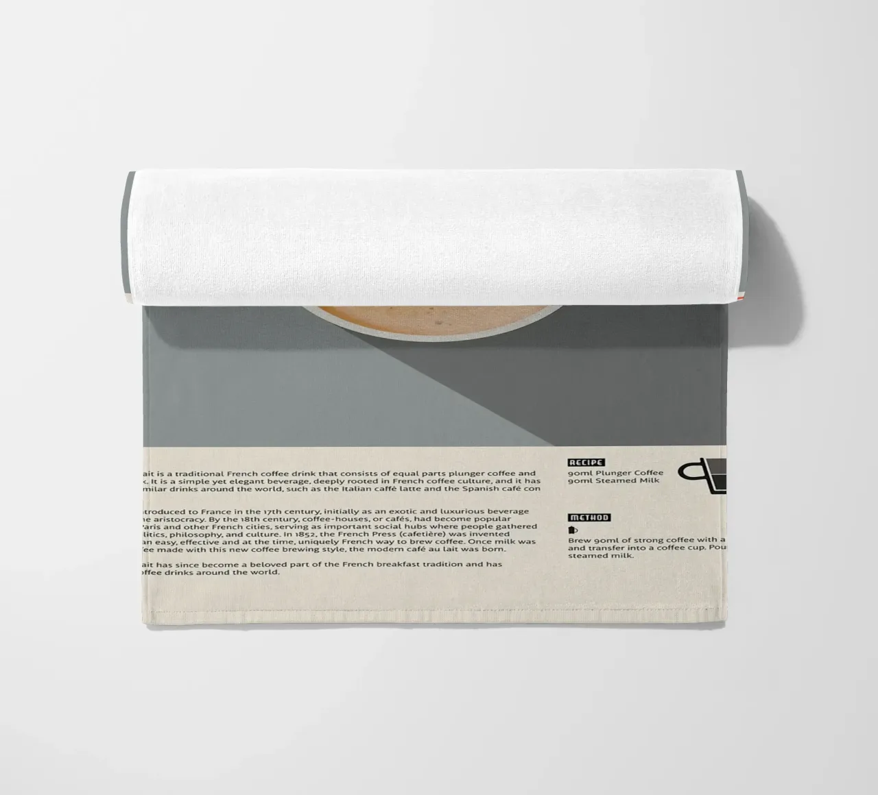 Poster sul caffè francese Cafe Au Lait telo mare da stewar