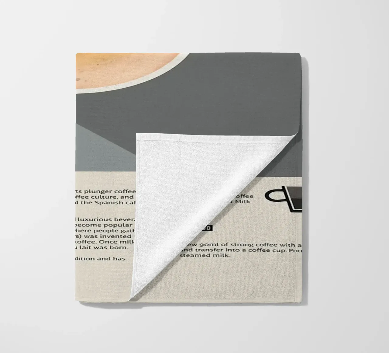 Poster sul caffè francese Cafe Au Lait telo mare da stewar