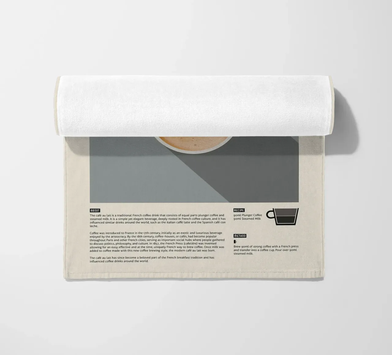 Poster sul caffè francese Cafe Au Lait telo mare da stewar