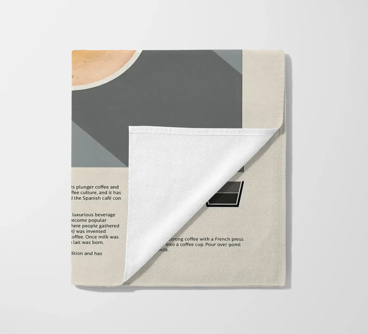 Poster sul caffè francese Cafe Au Lait telo mare da stewar