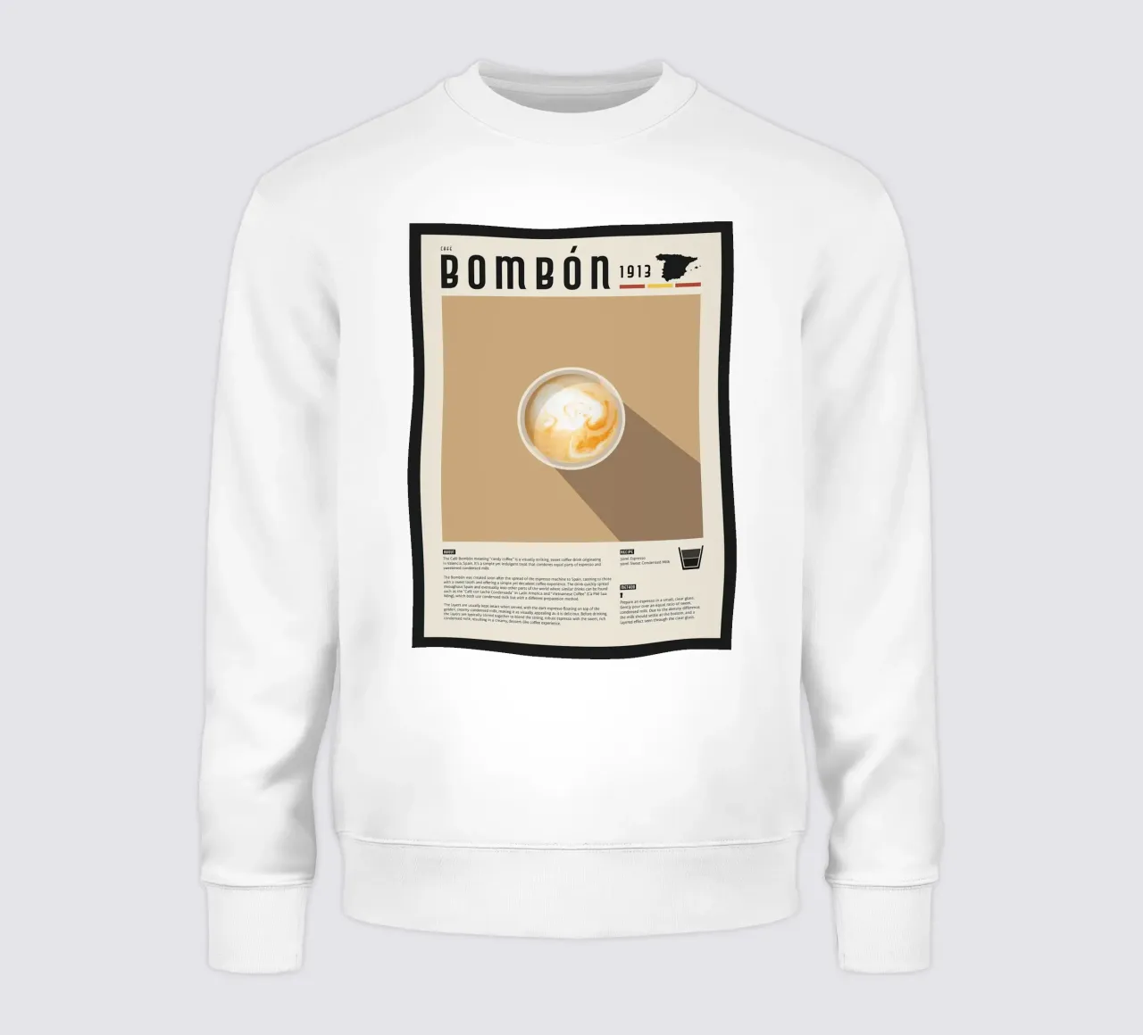 Poster del caffè Cafe Bombon felpa da stewar