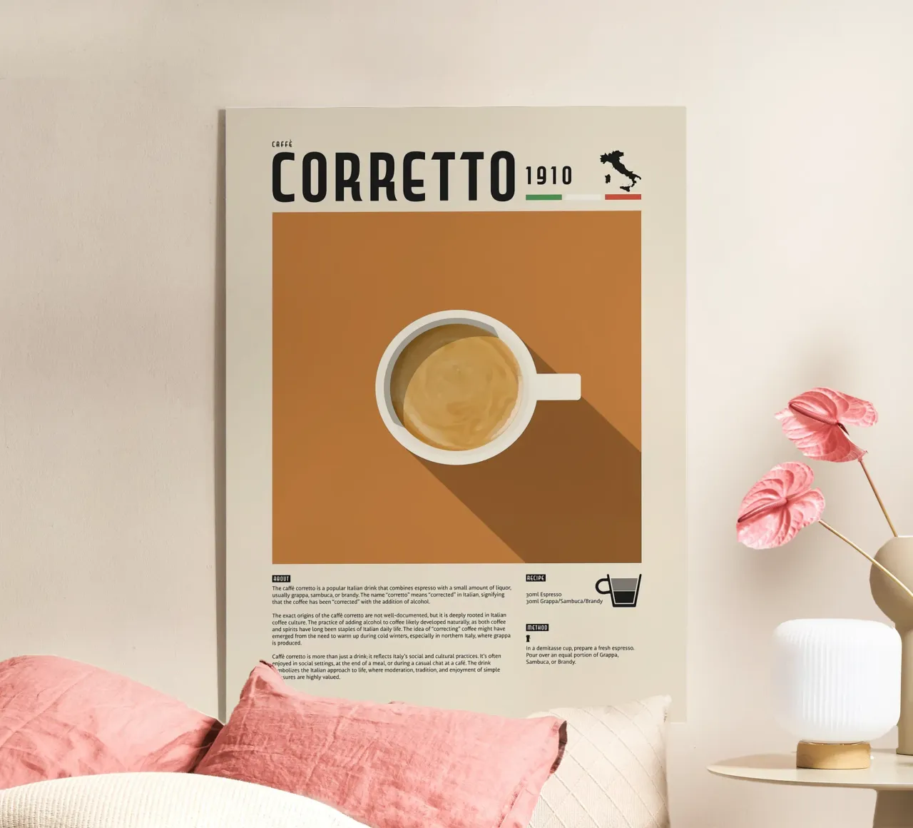Corretto Coffee Poster plexiglass da stewar