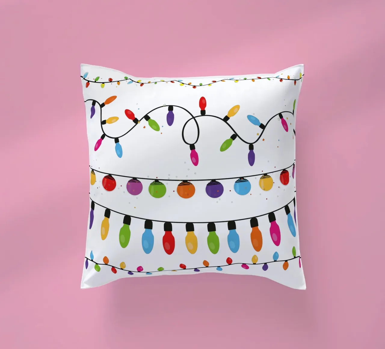 Collezione di lampadine. Set di luci natalizie cuscino da gulsengunel