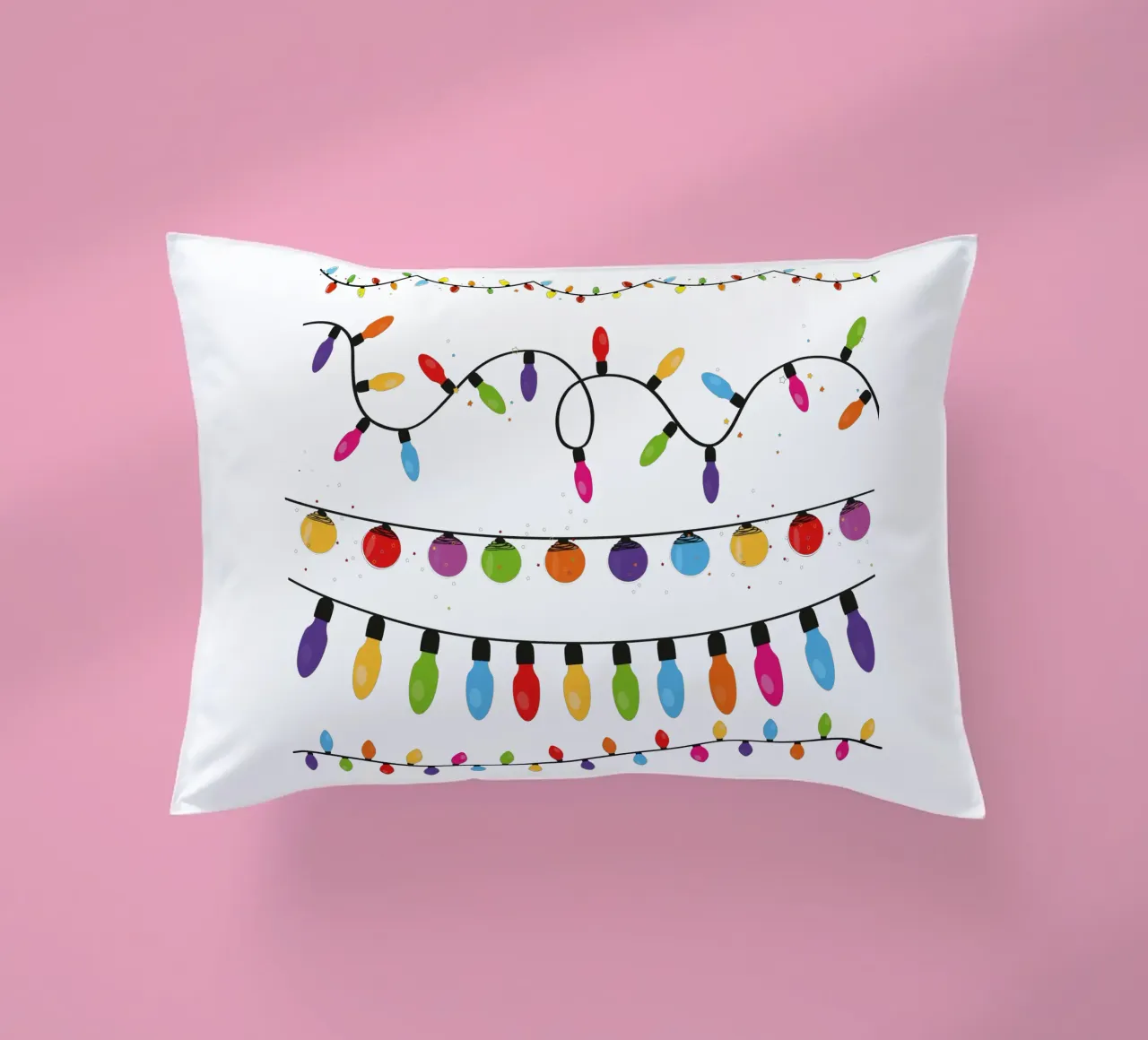 Collezione di lampadine. Set di luci natalizie cuscino da gulsengunel