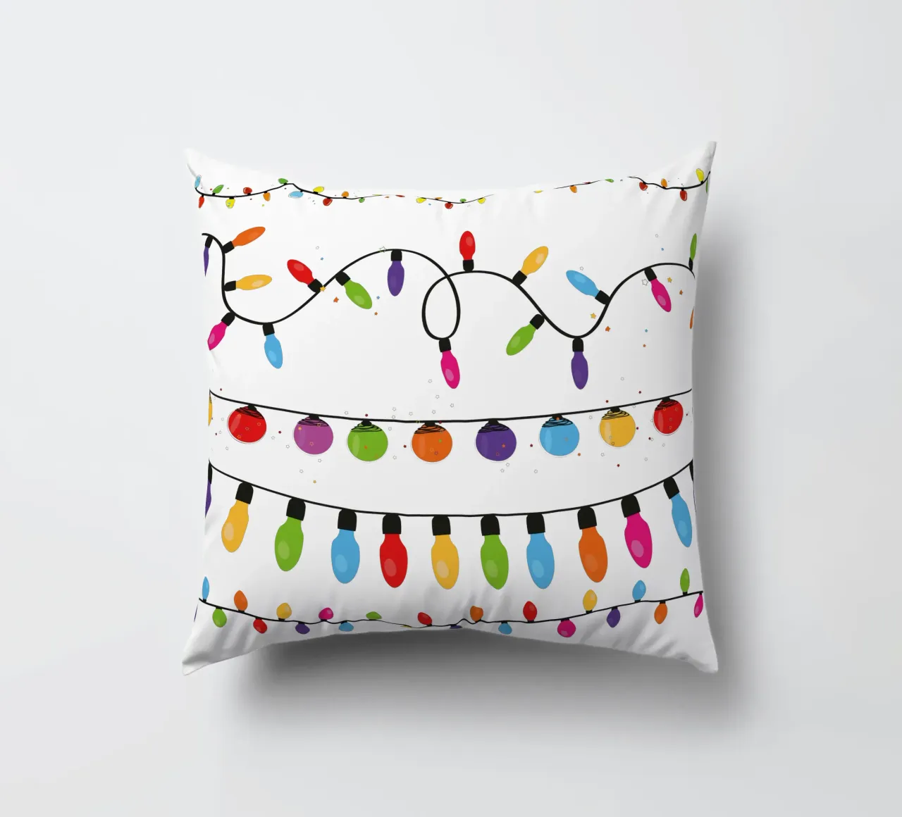 Collezione di lampadine. Set di luci natalizie cuscino da gulsengunel