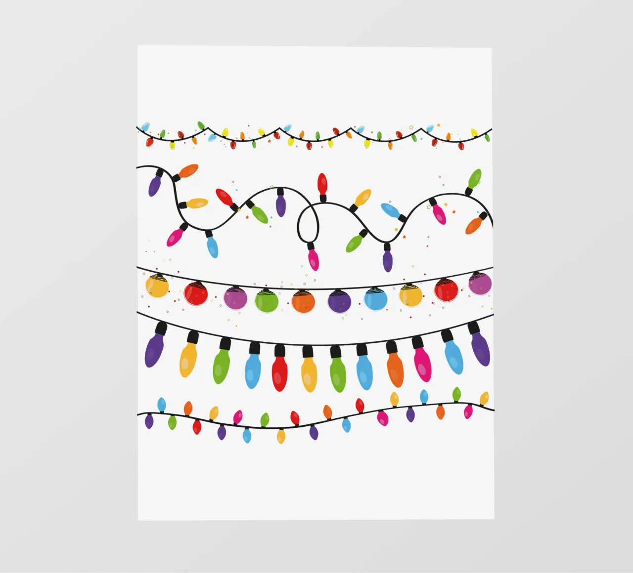 Collezione di lampadine. Set di luci natalizie telo in pvc da gulsengunel