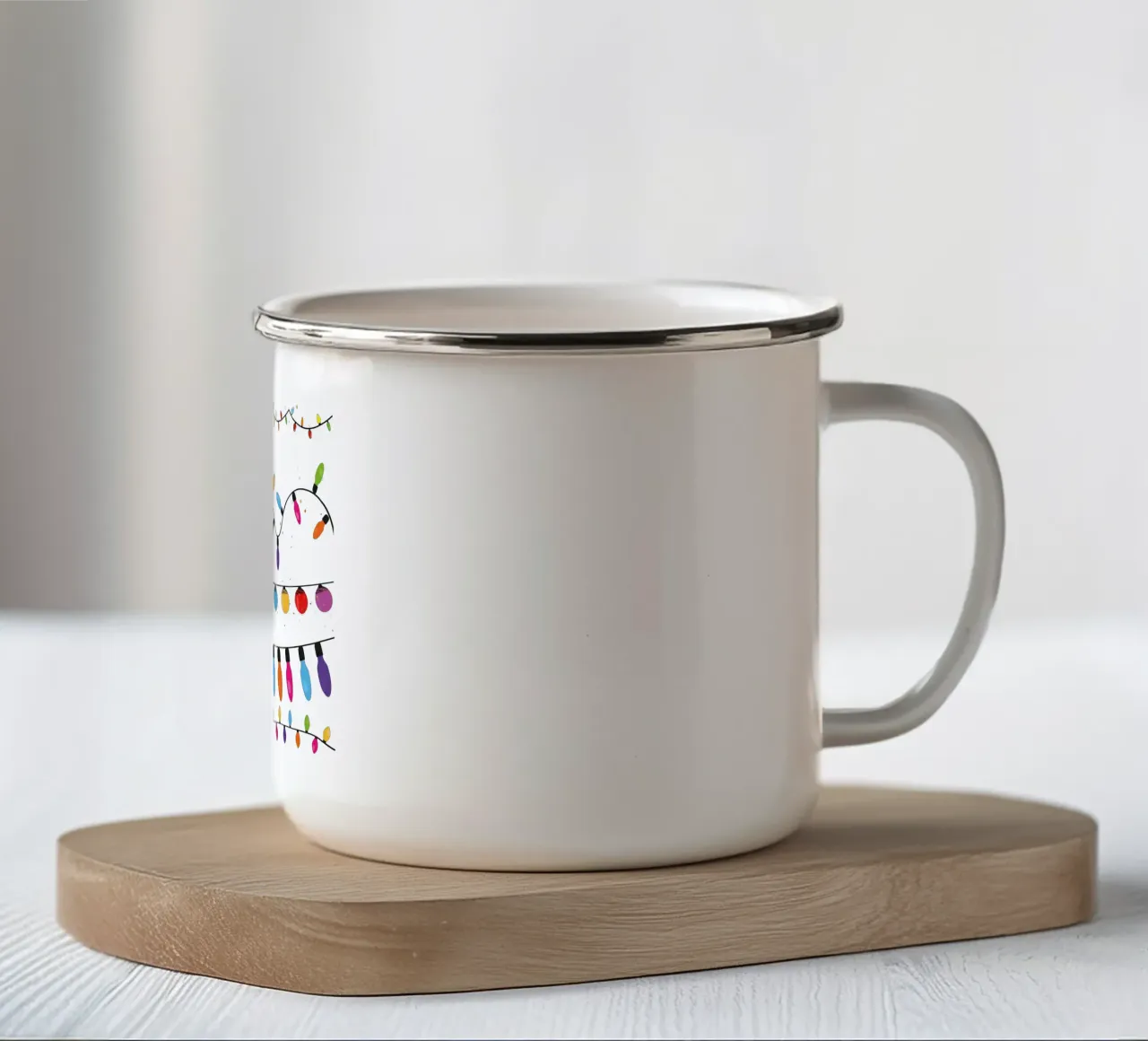 Collezione di lampadine. Set di luci natalizie tazza in smalto da gulsengunel