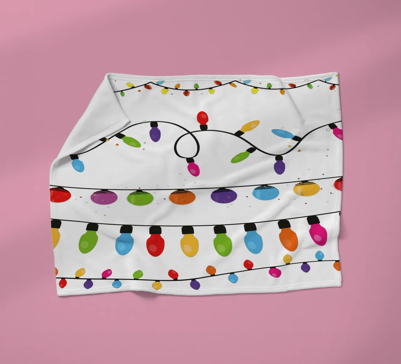 Collezione di lampadine. Set di luci natalizie coperta in pile da gulsengunel