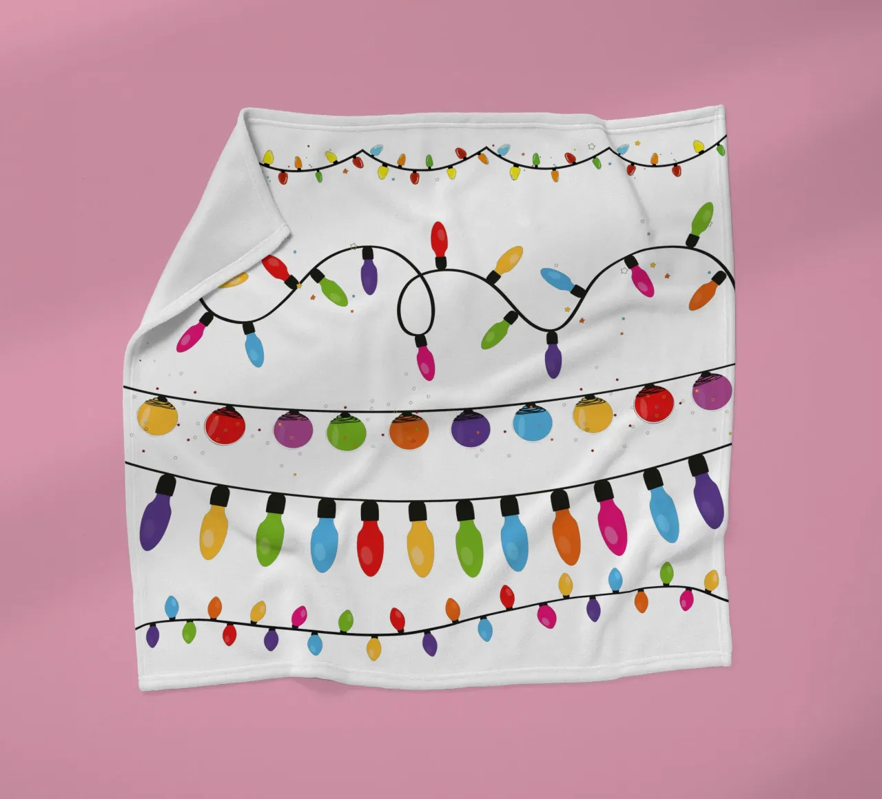 Collezione di lampadine. Set di luci natalizie coperta in pile da gulsengunel