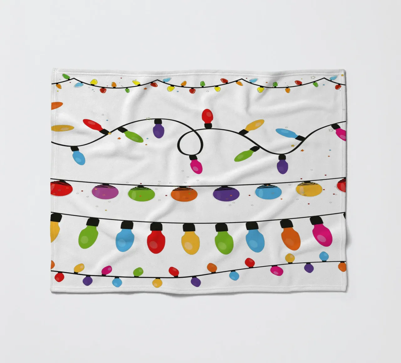 Collezione di lampadine. Set di luci natalizie coperta in pile da gulsengunel