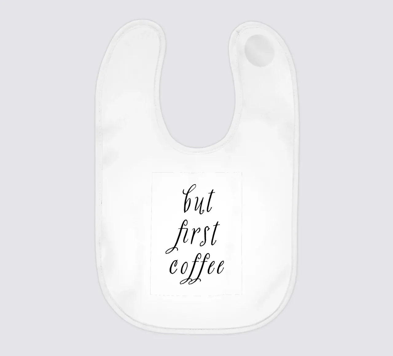 But First Coffee 9 bavaglino da The Type Club Tokyo