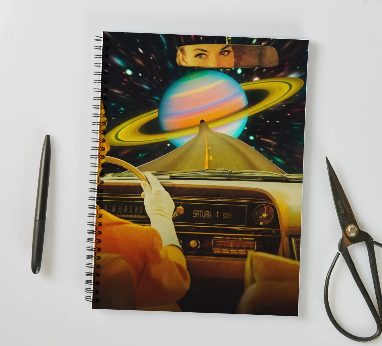 Saturn Commute spiral notebook by Taudalpoi