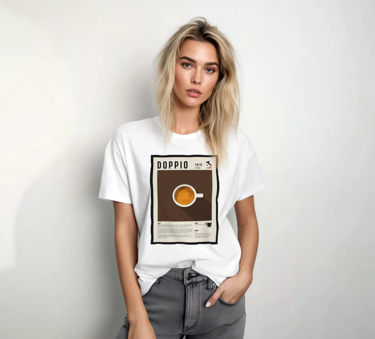 Doppio Espresso Poster t-shirt da stewar