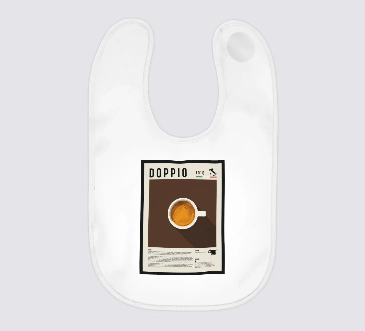 Doppio Espresso Poster bavaglino da stewar