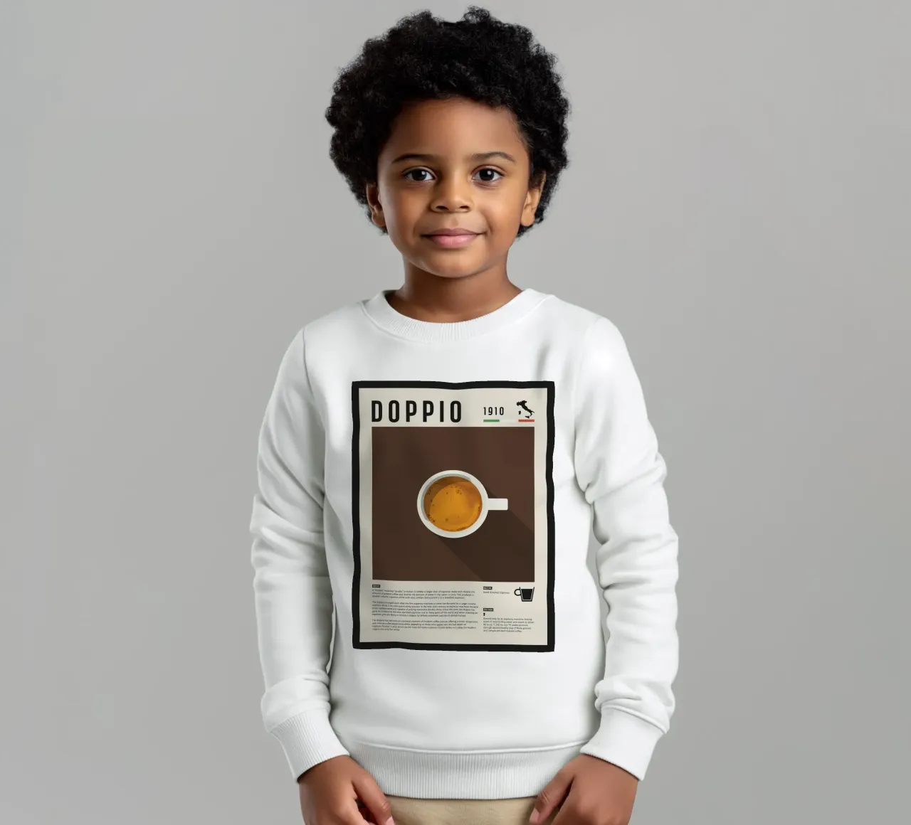 Doppio Espresso Poster felpa bambino da stewar
