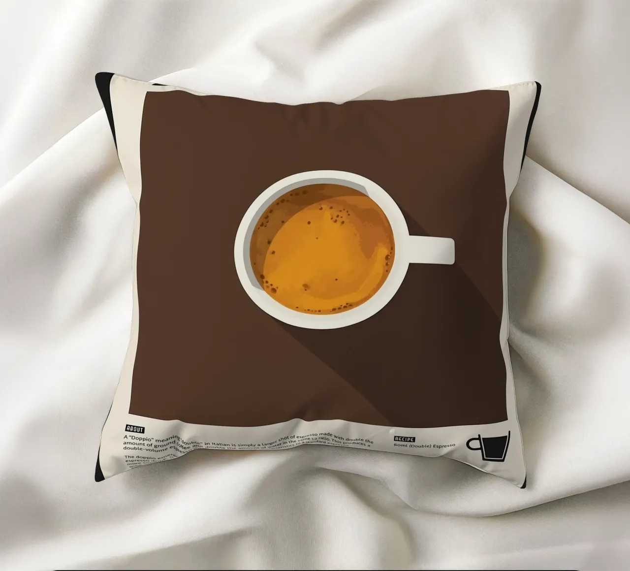 Doppio Espresso Poster cuscino da stewar