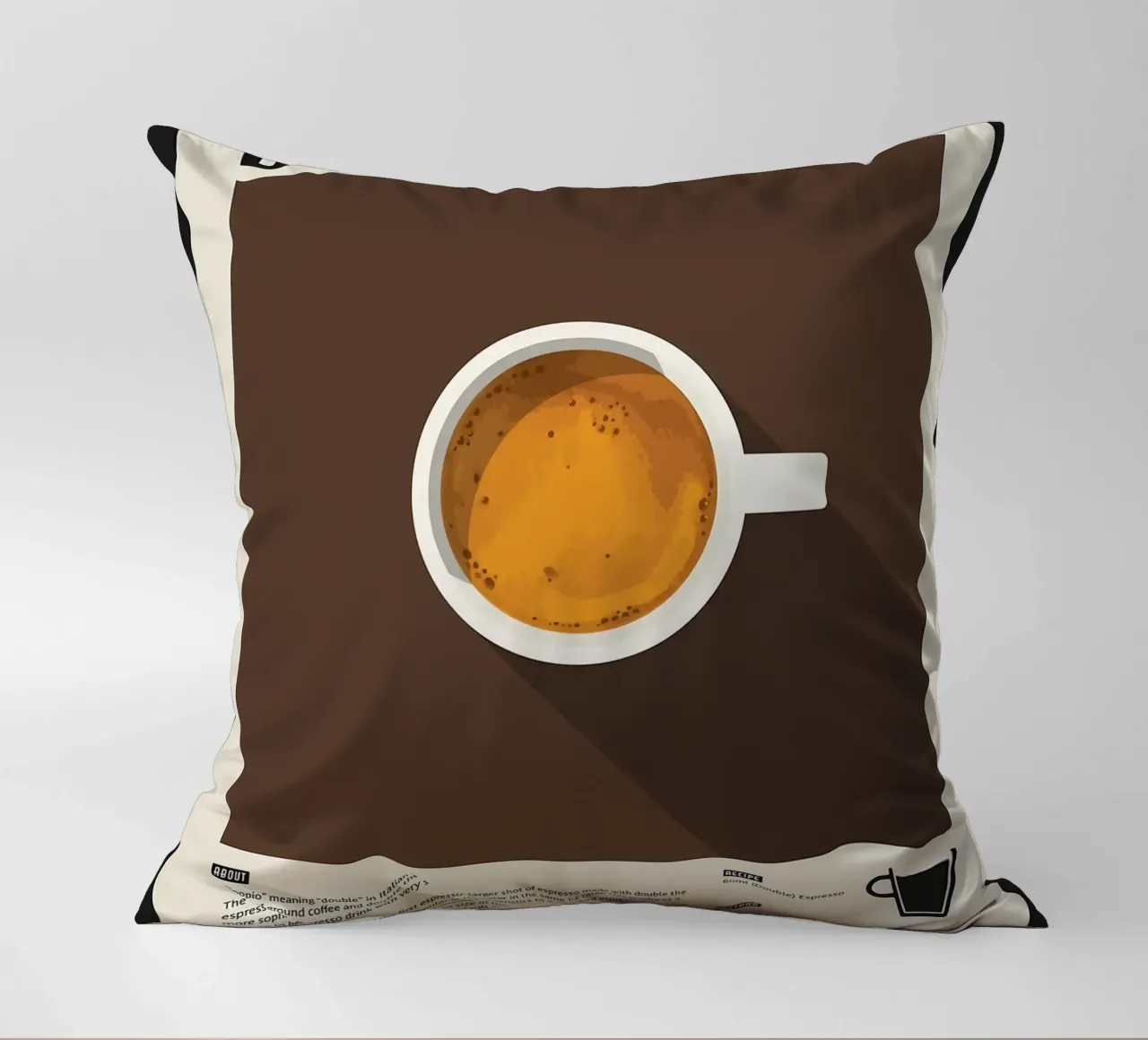 Doppio Espresso Poster cuscino da stewar