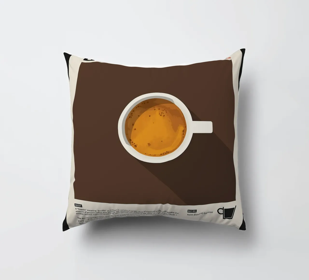 Doppio Espresso Poster cuscino da stewar