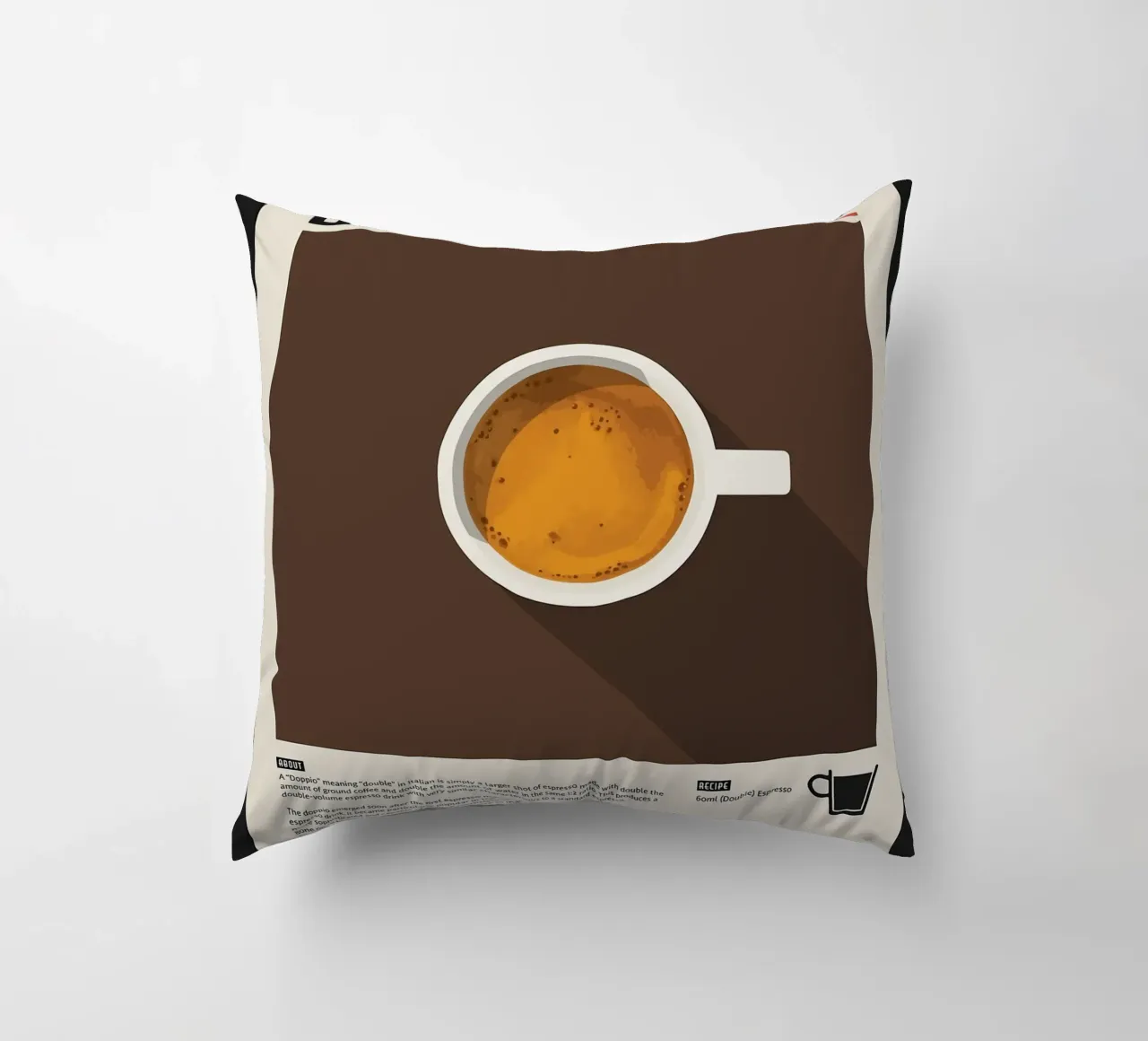 Doppio Espresso Poster cuscino da stewar
