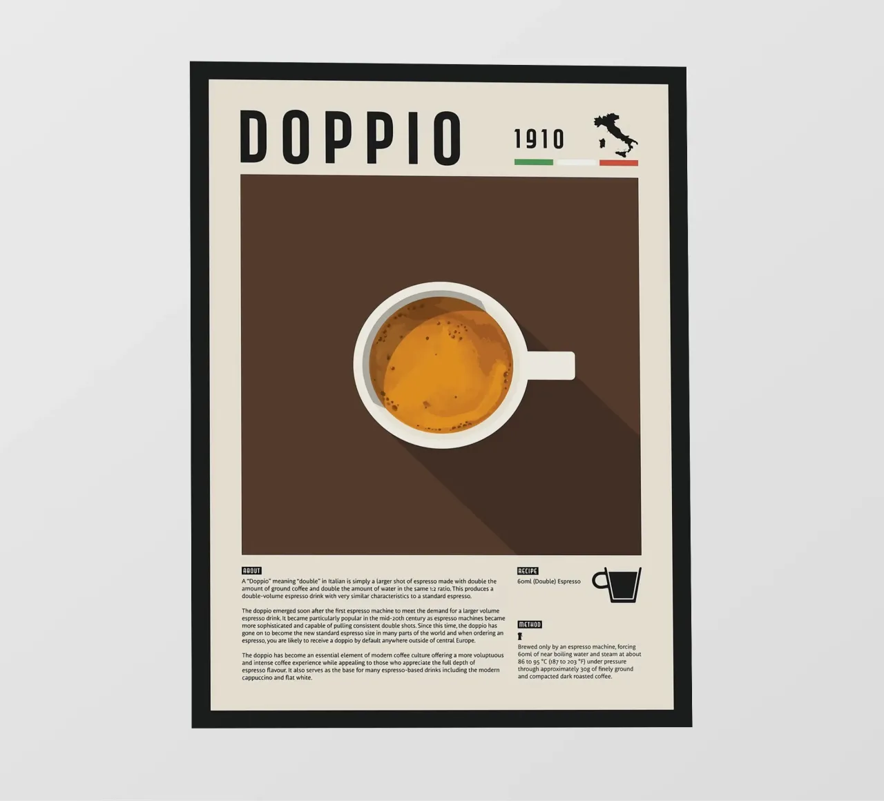 Doppio Espresso Poster pellicola backlit da stewar