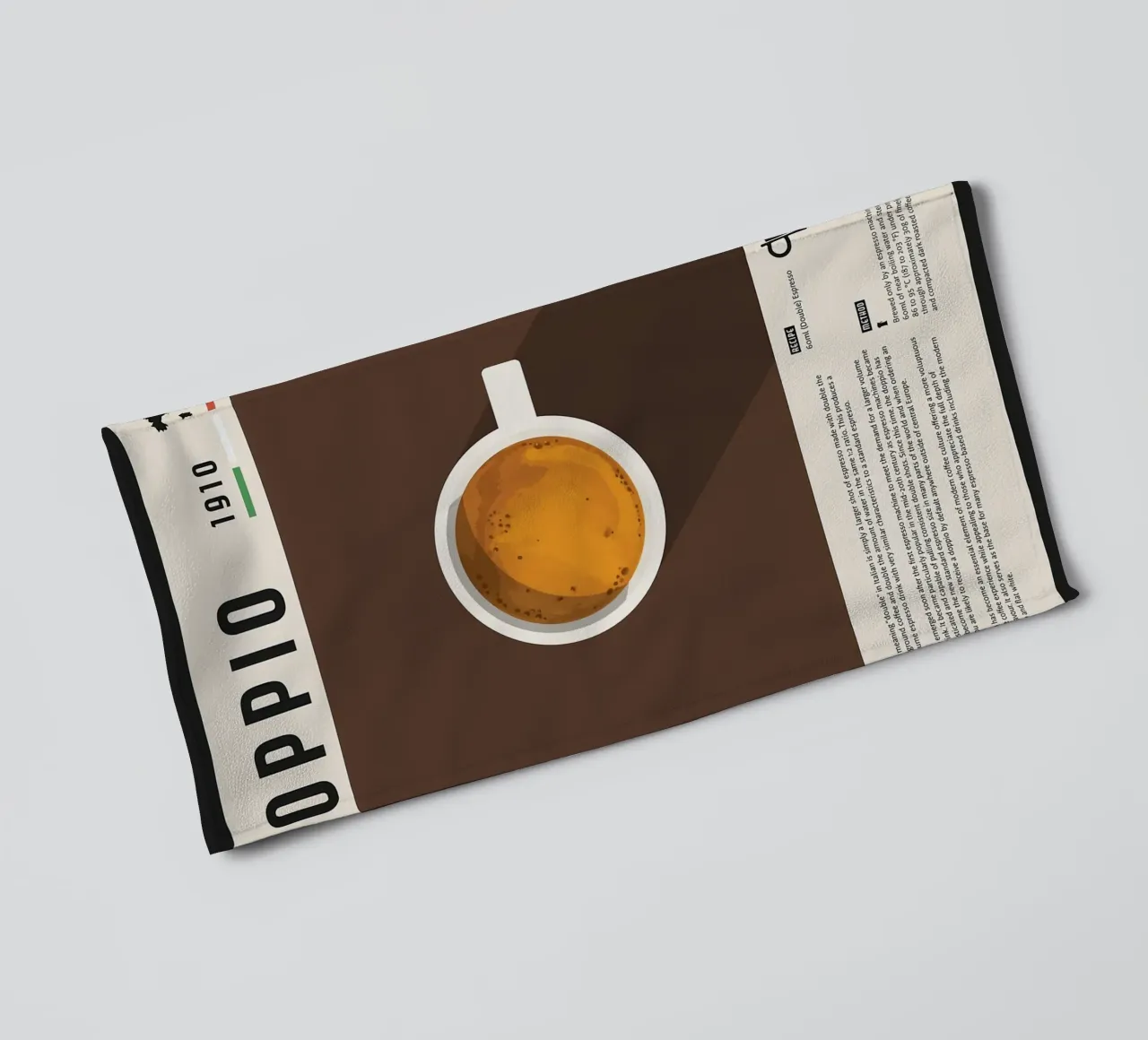 Doppio Espresso Poster asciugamano da bagno da stewar