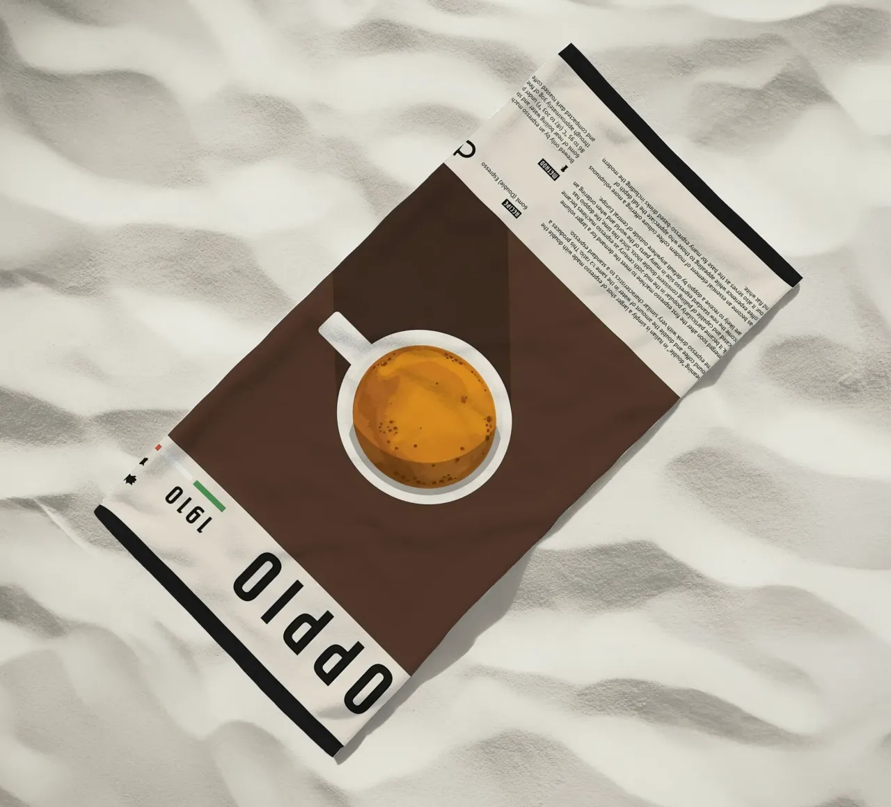Doppio Espresso Poster telo mare da stewar