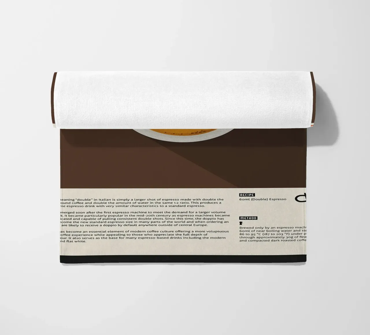 Doppio Espresso Poster telo mare da stewar