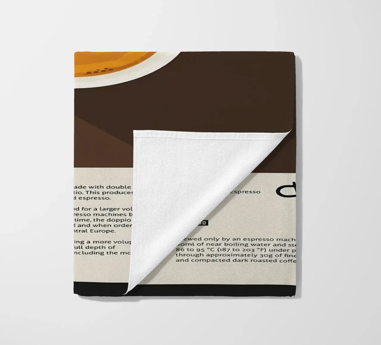 Doppio Espresso Poster telo mare da stewar