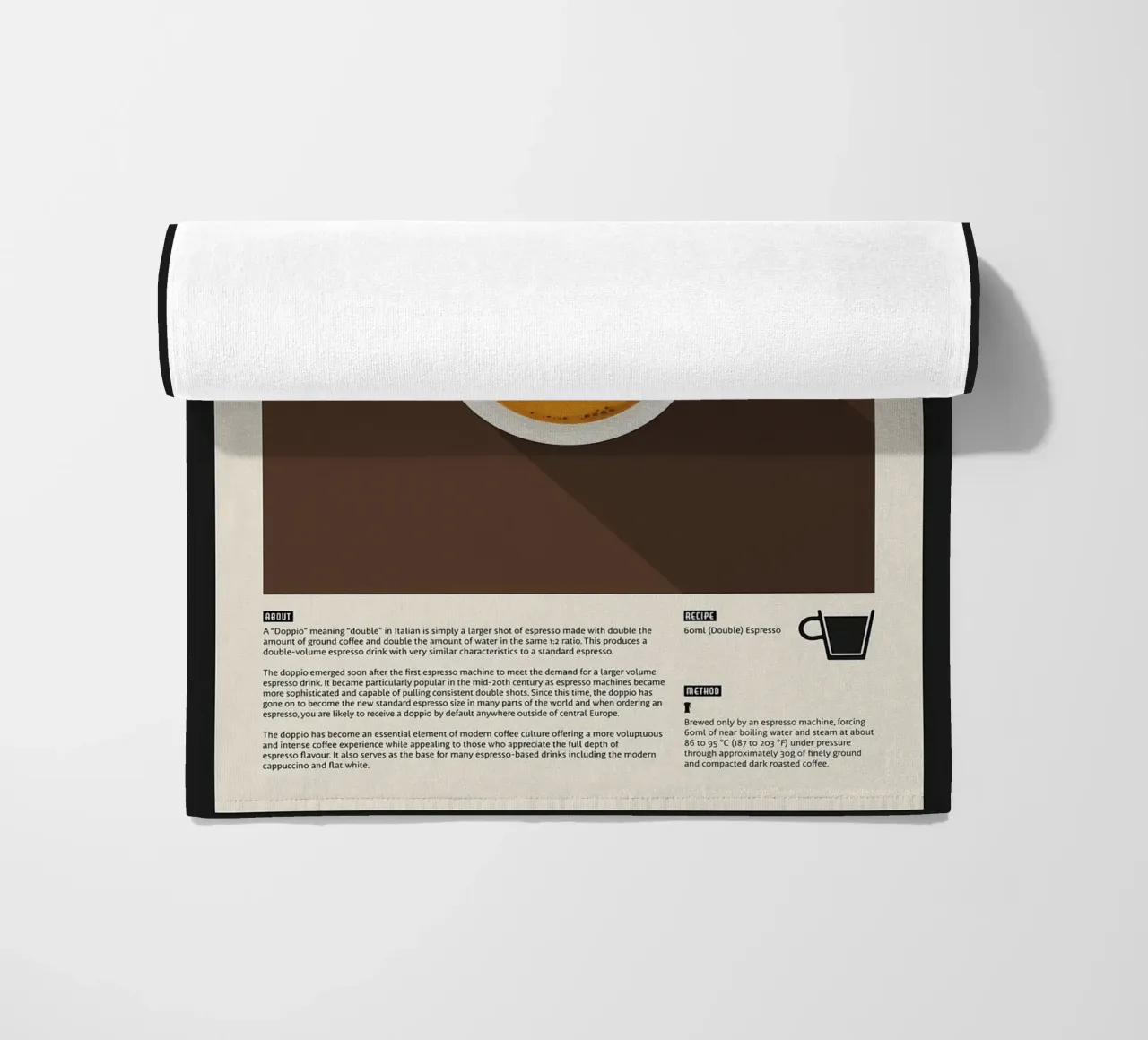 Doppio Espresso Poster telo mare da stewar