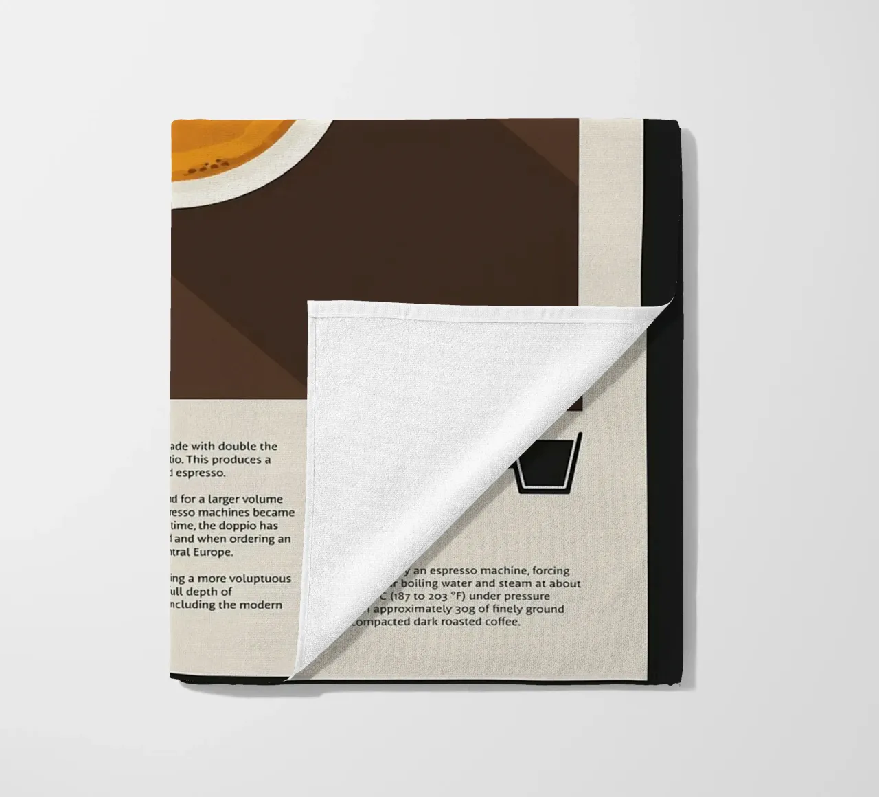 Doppio Espresso Poster telo mare da stewar
