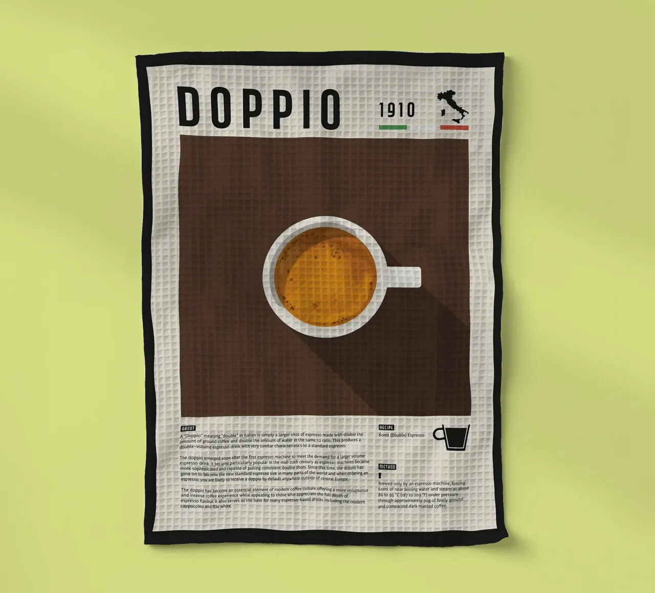 Doppio Espresso Poster canovaccio da cucina da stewar